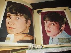 Beatles Orig. 1964 Scrapbook with Jacksonville, FL concert ticket stub and cards