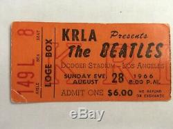 Beatles Original 1966 Concert Ticket Stub and Program