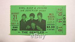 Beatles Original Concert Ticket Stub Beatles Image St. Louis Busch Stadium 1966