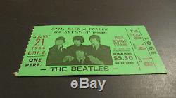 Beatles Original Concert Ticket Stub Beatles Image St. Louis Busch Stadium 1966