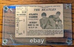 Beatles TICKET STUB Atlanta Stadium Concert August 18 1965 VINTAGE ORIGINAL