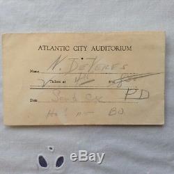 Beatles concert ticket stub from Atlantic City Convention Hall 1964
