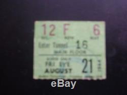 Beattles 1964 ticket stub from the Seattle concert