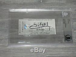 Billie Eilish SIGNED and Slabbed BAS Concert Ticket Stub Don't Smile At Me cd