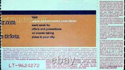 Black Crowes Oasis Concert Ticket Stub Tour Of Brotherly Love Camden 5/30/2001