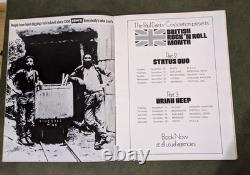 Black Sabbath 1974 Australian Tour Book Concert Program with Ticket Stub EX