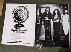 Black Sabbath 1974 Australian Tour Book Concert Program with Ticket Stub EX