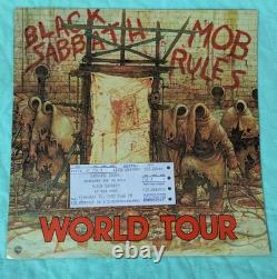 Black Sabbath 1982 MOB RULES Concert Program with Ticket Stub from Atlanta Omni EX