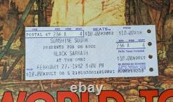 Black Sabbath 1982 MOB RULES Concert Program with Ticket Stub from Atlanta Omni EX