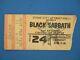 Black Sabbath October 24,1976 Concert Ticket Stub San Antonio, Texas Conv. Ctr