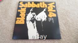 Black Sabbath Vol. 4 Record And Concert Ticket Stub 1971 Wb 2602