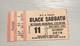 Black Sabbath/ted Nugent Rare Concert Ticket Stub New Haven, Ct 12/11/1976