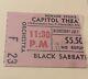 Black Sabbath/yes/humble Pie Rare Concert Ticket Stub Port Chester, Ny 7/14/1971