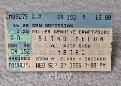 Blind Melon Live at the Metro SEP 27 1995 Concert Ticket Stub G4 192 A