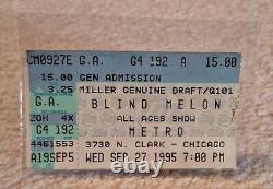 Blind Melon Live at the Metro SEP 27 1995 Concert Ticket Stub G4 192 A