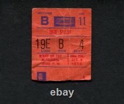 Bob Dylan 1975 Rolling Thunder, Night of the Hurricane Concert Ticket Stub NY