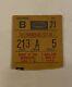 Bob Dylan Concert Ticket Stub-night Of The Hurricane 12/8/75-msg-new York-rare