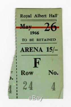 Bob Dylan Concert Ticket Stub Royal Albert Hall 1966