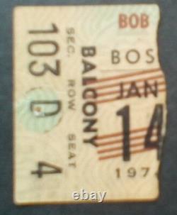 Bob Dylan concert ticket stubs 1974-2006