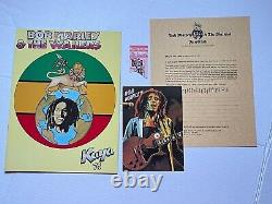 Bob Marley & The Wailers Kaya 1978 Tour Program Book + Concert Ticket Stub