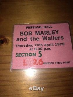 Bob Marley Ticket Stub 1979 Last Concert Festival Hall Melbourne