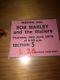 Bob Marley Ticket Stub 1979 Last Concert Festival Hall Melbourne