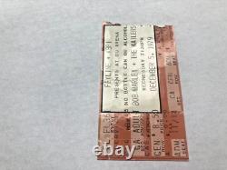 Bob Marley concert ticket stub 12-5-1979. DU Arena (Denver) RARE. Survival Tour
