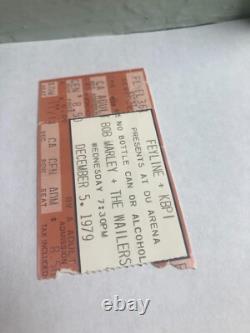 Bob Marley concert ticket stub 12-5-1979. DU Arena (Denver) RARE. Survival Tour
