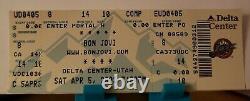 Bon Jovi April 5 2003 Rock Concert FULL Ticket & Backstage VIP PASS Delta Center