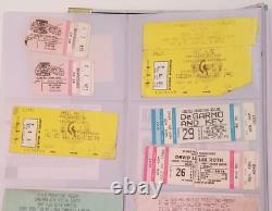 Book Of Concert Ticket Stubs 1980'-1990's. Poison, Green Day 1994 Metallica 1984