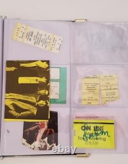 Book Of Concert Ticket Stubs 1980'-1990's. Poison, Green Day 1994 Metallica 1984