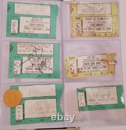 Book Of Concert Ticket Stubs 1980'-1990's. Poison, Green Day 1994 Metallica 1984