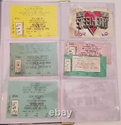 Book Of Concert Ticket Stubs 1980'-1990's. Poison, Green Day 1994 Metallica 1984