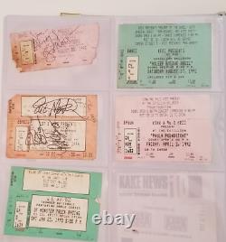 Book Of Concert Ticket Stubs 1980'-1990's. Poison, Green Day 1994 Metallica 1984
