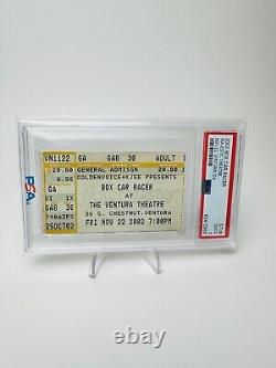 Box Car Racer Concert The Ventura Theatre Ventura CA Ticket Stub PSA Blink-182