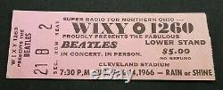 Bratles Original 1966 Cleveland Ohio Concert Ticket Stub Pink