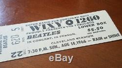 Bratles Original 1966 Cleveland Ohio Concert Ticket Stub White Genuine