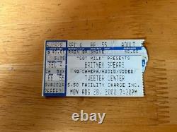 Britney Spears 2000 Concert ticket Stub Oops! I Did It Again Tour Tweeter Center