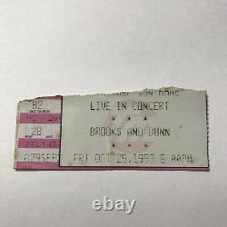 Brooks And Dunn USF Sun Dome Florida Concert Ticket Stub Vintage October 1993
