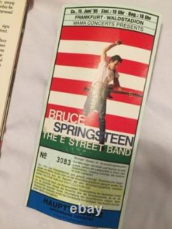 Bruce SPRINGSTEEN 1984 BORN IN THE USA Tour Concert Book GERMANY/TICKET STUB