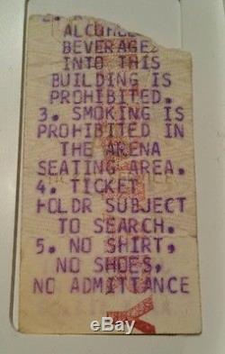 Bruce Springsteen & The E Street Band Concert Ticket Stub 1-26-1981, Notre Dame