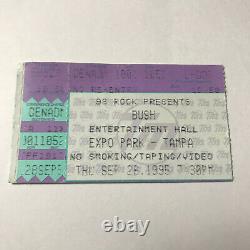Bush Entertainment Hall Tampa Florida Concert Ticket Stub Vintage September 1995