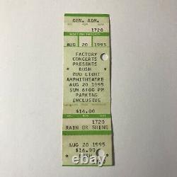 Bush Ice Bud Light Amphitheatre PA Concert Ticket Stub Vintage August 20 1995