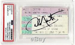 CARLOS SANTANA Signed Autographed 1994 Concert Ticket Stub PSA/DNA SLABBED