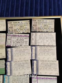 CLASSIC ROCK CONCERT TICKET STUBS (34) From 1985-2006
