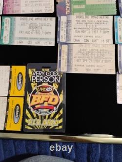 CLASSIC ROCK CONCERT TICKET STUBS (34) From 1985-2006