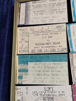 CLASSIC ROCK CONCERT TICKET STUBS (34) From 1985-2006