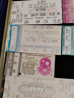 CLASSIC ROCK CONCERT TICKET STUBS (34) From 1985-2006
