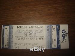 Concert Ticket Stub Prince The Artist 10/10 /97 Unused Ticket