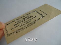 CREAM Original 1968 Super Rare CONCERT TICKET STUB Eric Clapton L. A. Forum